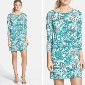 Lilly Pulitzer Corine Dress Cotton in Sea Oat Escapades in the Everglade S